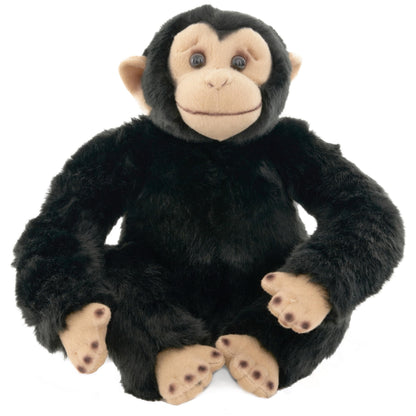 Bearington Bing The Stuffed Monkey Plush - 10.5" Chimpanzee Plush Toy with Soft Fur and Lifelike Features - Adorable Stuffed Animal Monkeys Cuddly