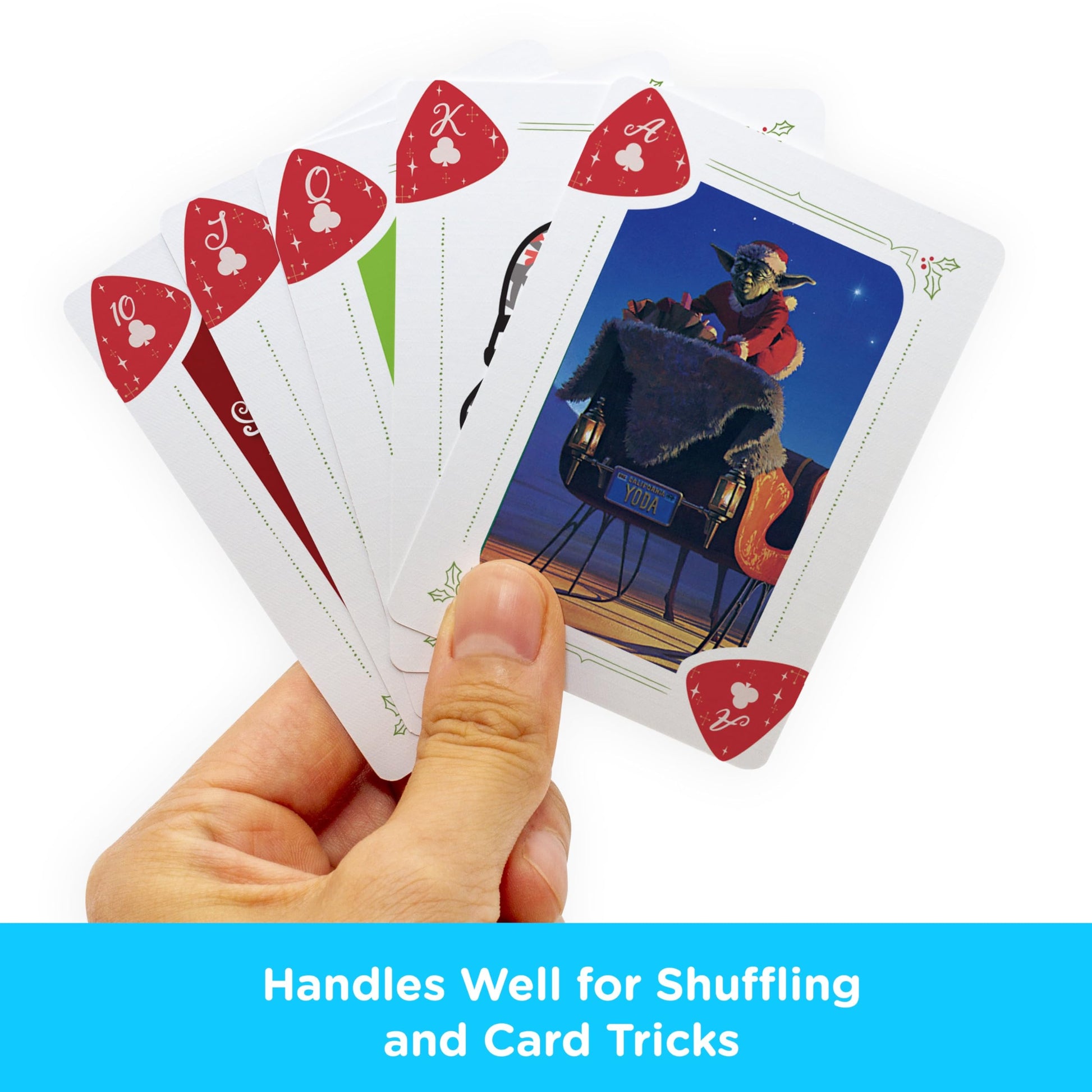 AQUARIUS Star Wars Playing Cards - Christmas Themed Deck of Cards for Your Favorite Card Games - Officially Licensed Star Wars Merchandise