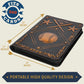 Baseball Card Binder - Stunning 3D Raised & Hand Colorwashed PU Leather Binder - 9 Pocket Album w Zipper - 360 Side Loading Sleeves Book for Baseball