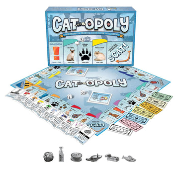 Cat-Opoly Board Game - The Property Trading Family Game with a Cat’s Meow! - for 2 to 6 Players Ages 8 and up