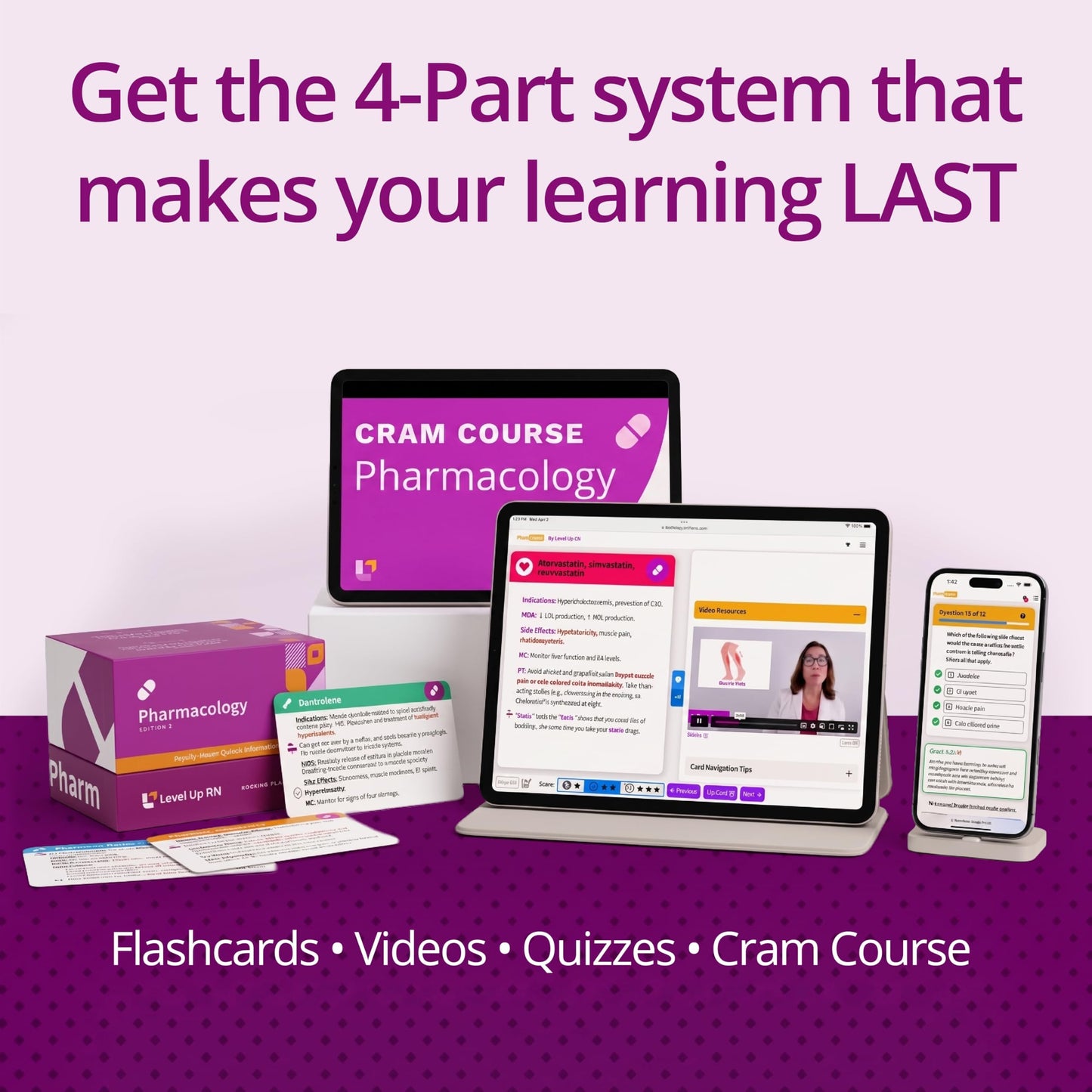 Pharmacology Flash Cards - No Fluff - Nursing School Essentials for Students - 2026-2027 NCLEX ATI HESI Review LPN RN Flash Cards (223 Cards)