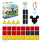 Tytan Toys Official Disney Mickey Mouse Toy Clubhouse Magnetic Tile Set, 37-Piece STEAM Building Toy for Kids 3+, Mickey Mouse Clubhouse Toys