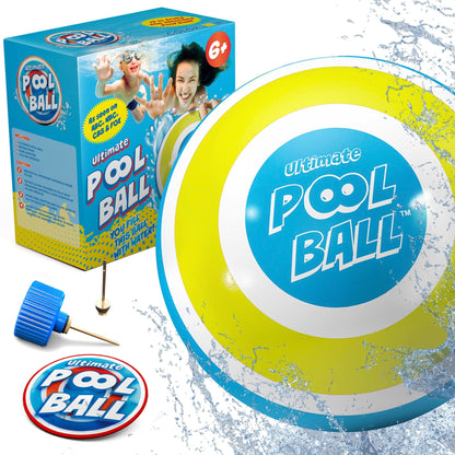 Activ Life Ultimate Pool Ball, Fill It with Water for Underwater Swimming Pool Games, Passing, Dribbling, Diving Fun Toys for Boys & Girls Aged 6-14