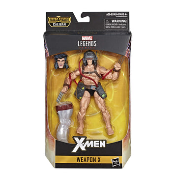 Hasbro Marvel Legends Series 6" Collectible Action Figure Weapon X Toy (X-Men Collection) - with Caliban Build-A-Figure Part