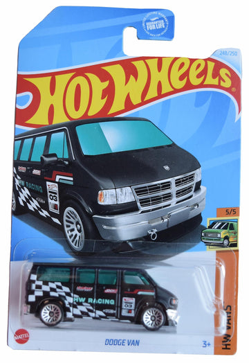 Hot Wheels Dodge Van, HW Vans 5/5 [Black] 248/250