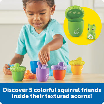 Learning Resources Snap-n-Learn Surprise Squirrels - Toddler Montessori Toys, Preschool Activities, Counting and Fine Motor Skills, Sorting