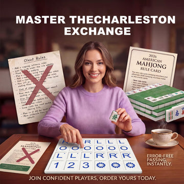 Eccentfit Mahjong Solo Practice Board - 3D Printed Solo Trainer with RLO Charleston Guide & 24 Slots - Training Aid for Learning 2026 New Card