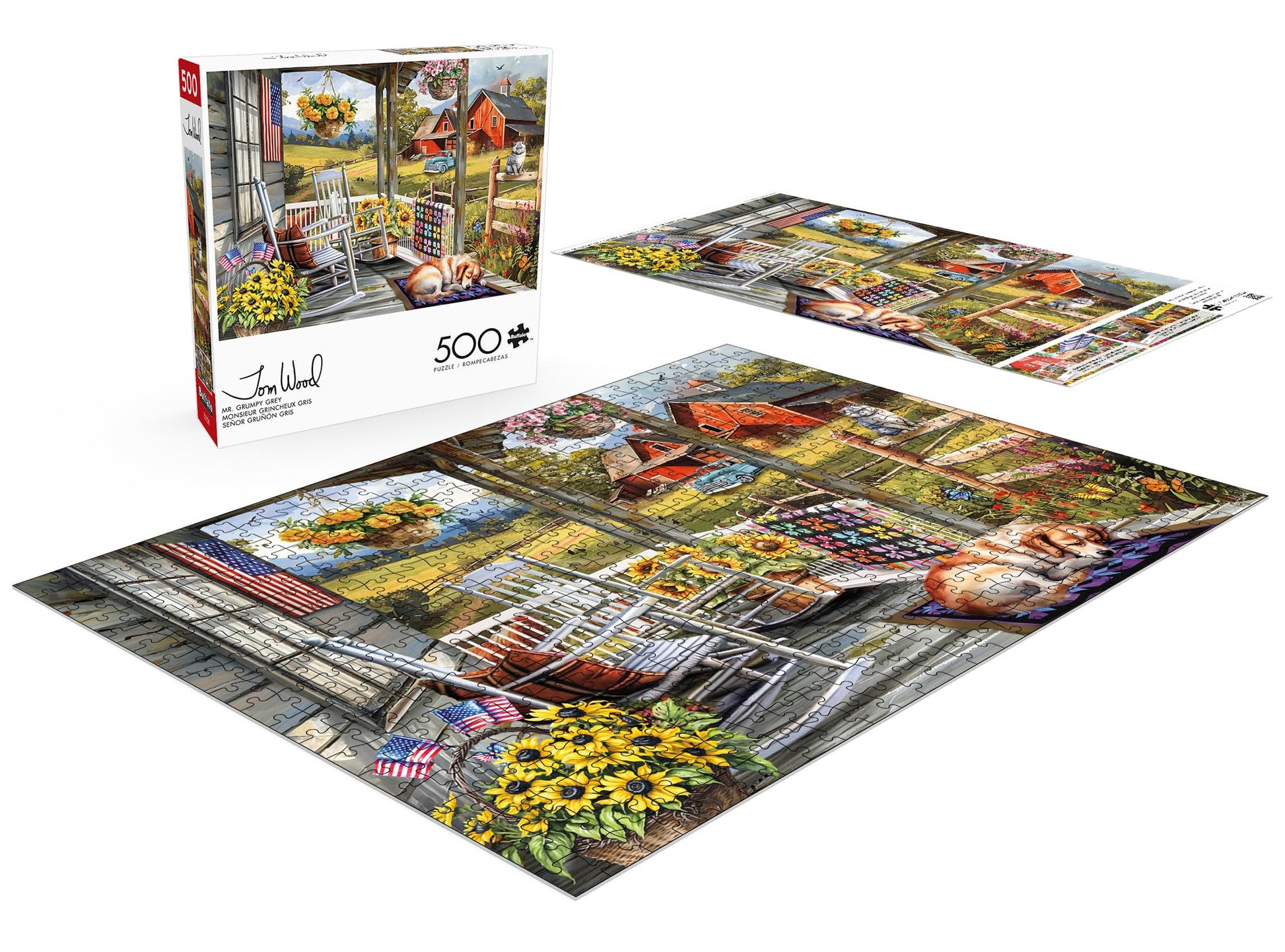 Buffalo Games - Mr. Grumpy Grey - 500 Piece Jigsaw Puzzle for Adults