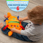 Buckle Toys - Barney Crab Stuffed Animal - Montessori Learning Toy for Toddlers - Develop Motor Skills and Problem Solving - Great Car Trip Activities