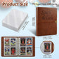 IdeaMarlle Leather Sports Card Binder with 600 Pockets, 4-Pocket Double-Sided Trading Card Album with 75 Sleeves, 6-Ring Refillable Card Collection