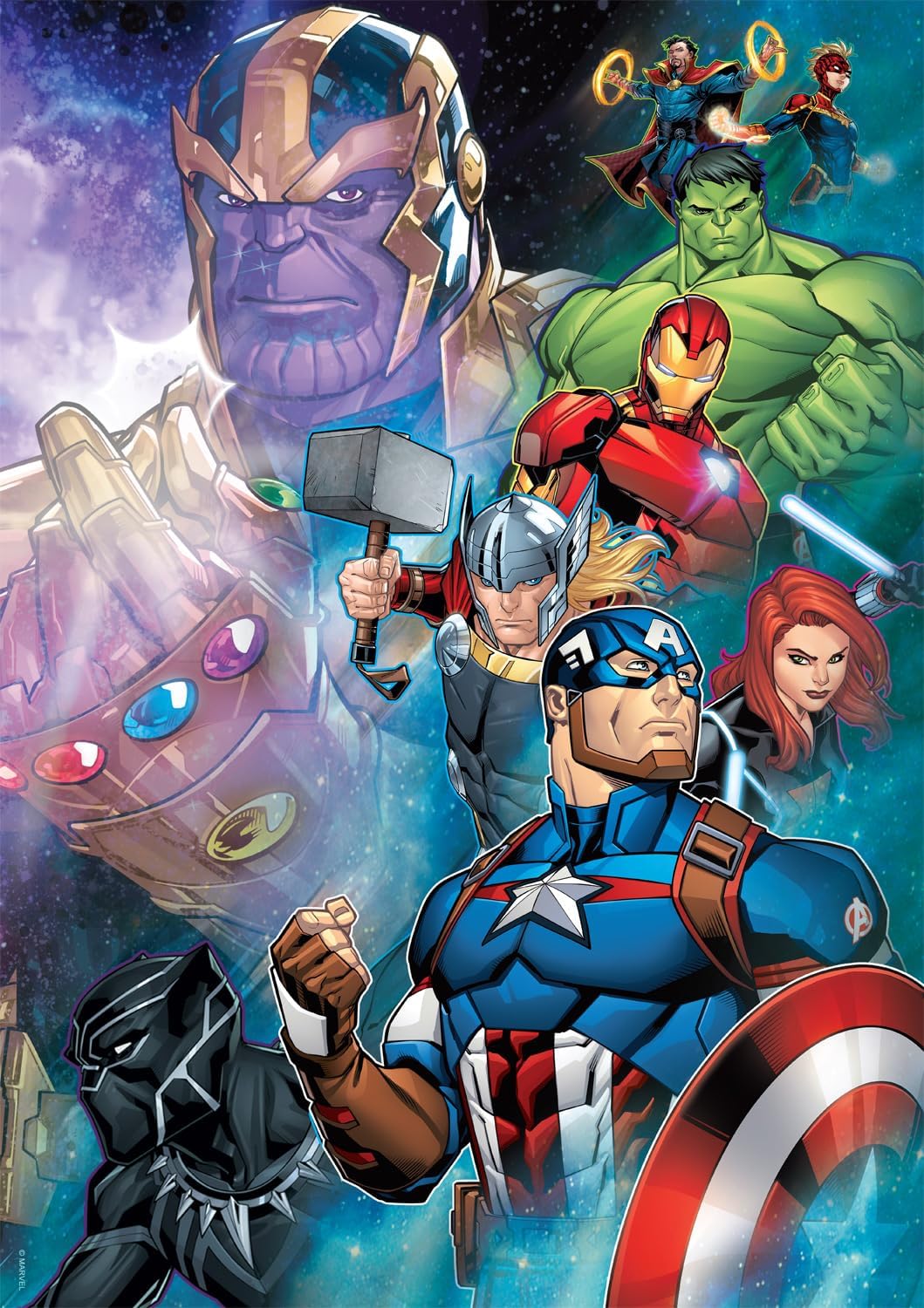 Buffalo Games Marvel Puzzle, Thanos vs Avengers, 500 Piece Jigsaw Puzzle