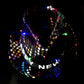 Pack of 12 Happy New Years Eve Theme Party Favor Glitter Fedora Hats with LED Colorful Lights