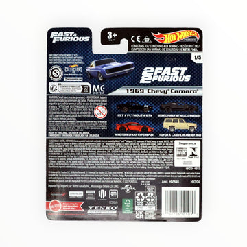 Hot Wheels 1969 Chevy Camaro, Fast & Furious 1/5 [blue]