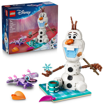 LEGO Disney Frozen Olaf and Bruni’s Picnic Fun Building Toy - Frozen Toys for Girls & Boys, Ages 7+ - Disney Gifts for Kids & Fans - 43287