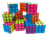 Bulk 24 Pack 3x3 Speed Puzzle Cubes - Classic Magic Brain Teasers, Party Favors, Classroom Prizes, Birthday Stocking Stuffers - Bright Colors