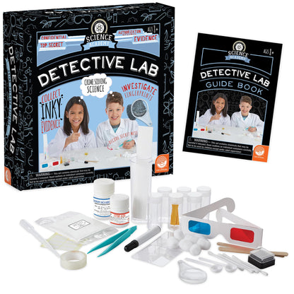 MindWare Science Academy Detective lab - Science Kits for Kids Age 8-12 - Kids Detective Kit Complete with 7 Forensics and Crime-Scene Investigations