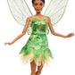 Mattel Disney Peter Pan & Wendy Toys, Tinkerbell Doll with Fairy Outfit & Wings, Collectible Inspired by the Movie