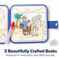 Reusable Bible Story Water Reveal Coloring Book Set for Kids (3 Books, 3 Water Pens) - Mess-Free Christian Activity Series with Noah’s Ark, Jonah