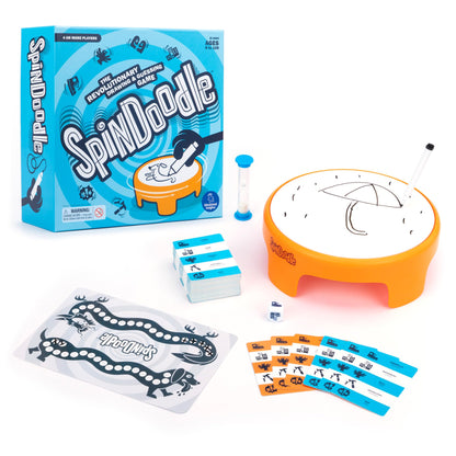 Educational Insights Spindoodle - Fun Board Games for Adults, Teens and Kids, Party Games for Family Game Night, Funny Quick Drawing Game, Guess