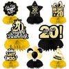 Oh S*it I’m 20 Happy 20th Birthday Honeycomb Centerpieces Balloons Confetti Theme Table Toppers Hello 20 Table Decorations Funny Birthday Decor