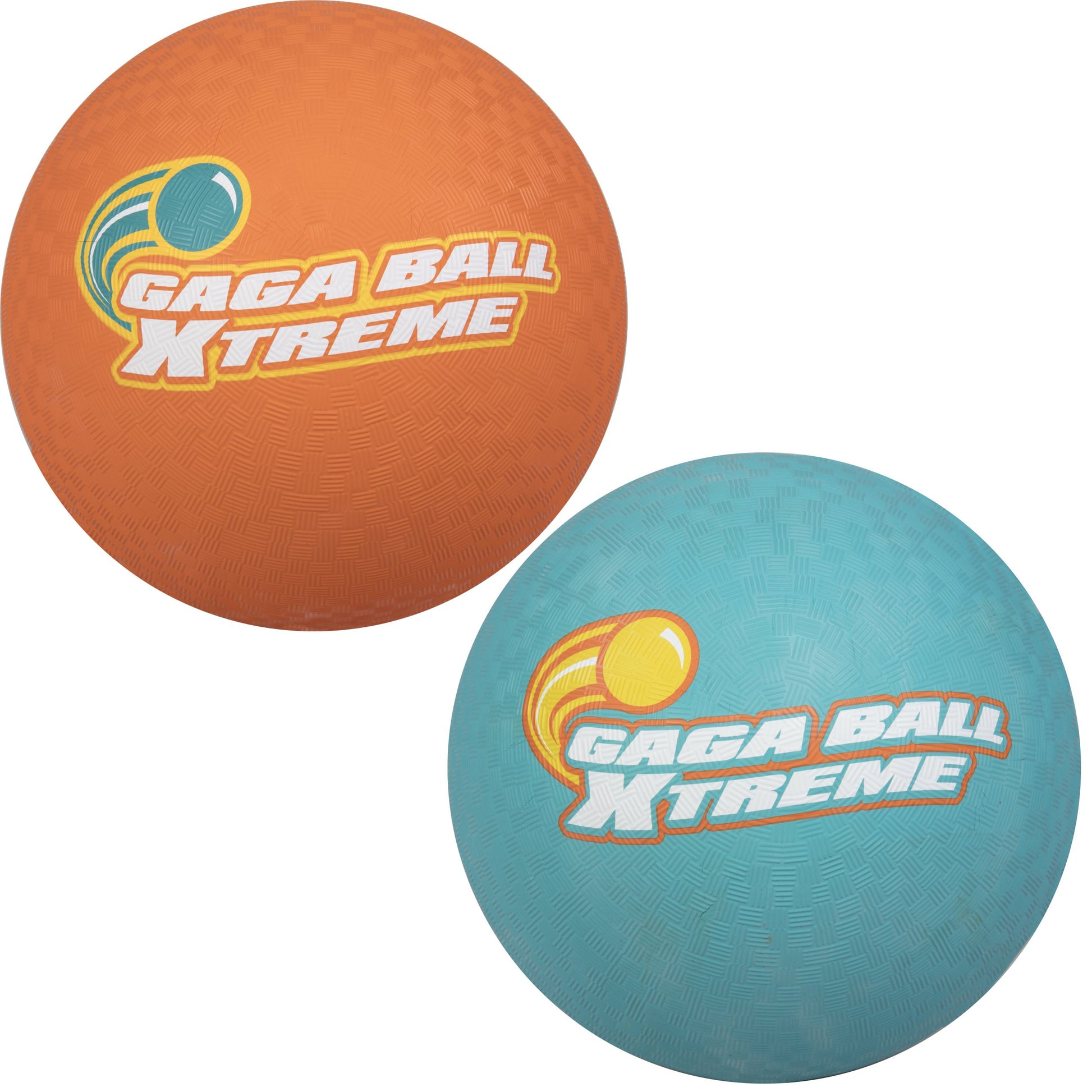 SCS Direct Playground Balls, 8.5 in Rubber Gaga Balls with Air Pump, 2 Pack