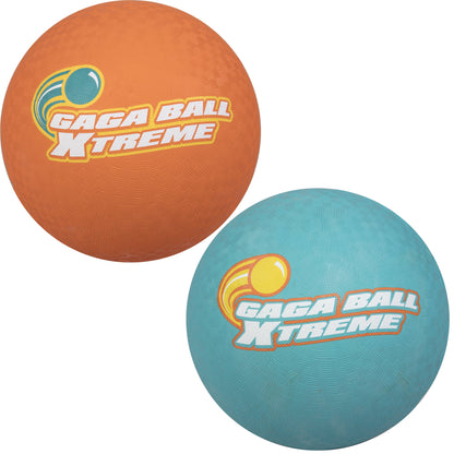 SCS Direct Playground Balls, 8.5 in Rubber Gaga Balls with Air Pump, 2 Pack