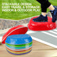 TECKMICO 10-Pack Stepping Stones for Kids,Non-Slip Balance Stones Obstacle Course Coordination Game Encourage Toddler Balance Gross Motor Skills Toys