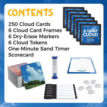 MindWare A Daily Cloud Family Game - Fun Drawing & Caption Card Game for Kids, Teens & Adults - Family Game Night, Boosts Creativity & Storytelling