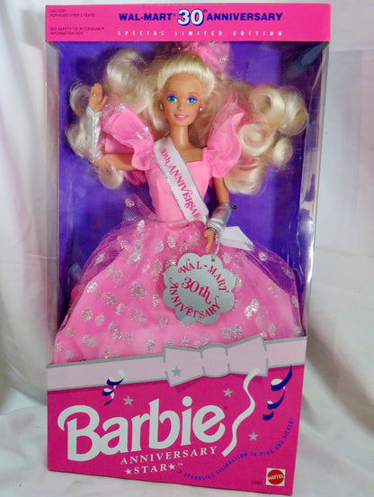 Barbie Anniversary Star Doll Wal-Mart 30th Anniversary Special Limited Edition (1992)
