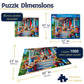 White Mountain 1000 Piece Jigsaw Puzzle Cozy Farm House, Summer Porch