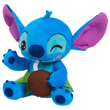 Disney Stitch Small Plush Stitch and Coconut, Stuffed Animal, Blue, Alien, Kids Toys for Ages 2 Up by Just Play