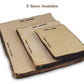 Wanderings Handmade Vintage Deckle Edge Blank Paper with Slightly Burned Edge - 5.8" x 8.3" (A5) - Package of 50 Recycled Paper for Writers