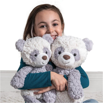 Mary Meyer Teddy Bear - Putty Collection Super Soft Stuffed Animal Plush Classic Toy Plushie, 11" Small, Grey Shadow Panda Bear