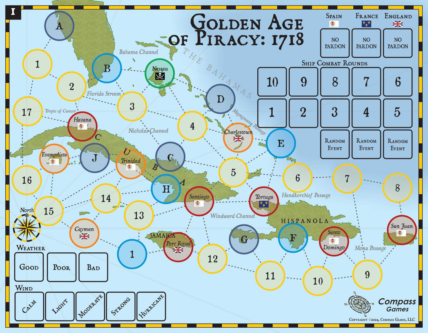 Golden Age of Piracy: 1718 Board Game