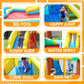 Doctor Dolphin Inflatable Bounce House Water Slide.Waterslide for Kids Backyard, Kids Water Slide Bounce House, Water Bounce House for Dry and Wet