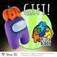 P.M.I. Among Us Plush Buddies | 8-Inch-Tall Plushie Collectibles | Playable Kids' Toys | Licensed Plush (Purple Punkin)