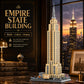 LQPFBSM Empire State Architecture Building Blocks Sets New York City Skyline Architecture Model Kits New York Landmark Skycraper Toys Gift for Adults