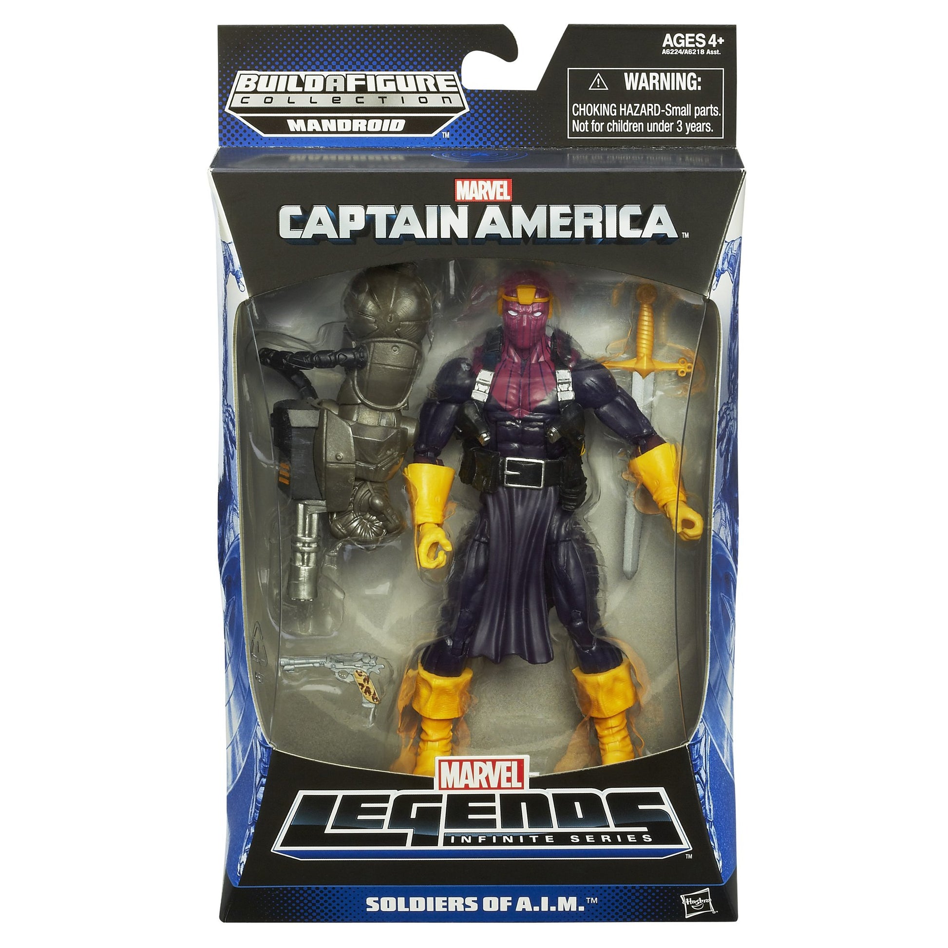 Captain America Marvel Legends Soldiers of A.I.M. Action Figure Baron Von Zemo, 6 Inches