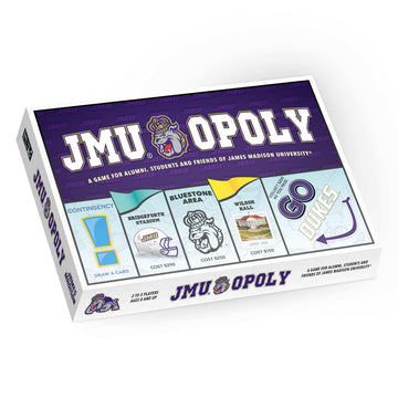 Late For The Sky: JMU-Opoly - James Madison University Themed Family Board Game, Opoly-Style, Traditional Play Or 1 Hr Version, Ages 8+, 2-5 Players