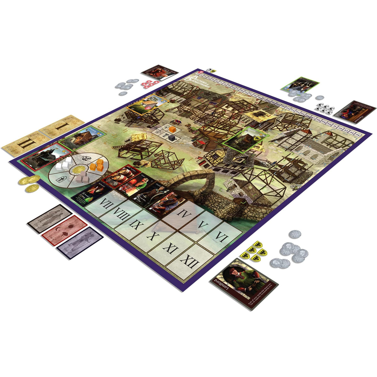 Cobblestone Games Builders of Blankenburg: 2nd Edition Board Game - Worker Placement, Ages 14+, 2-5 Players