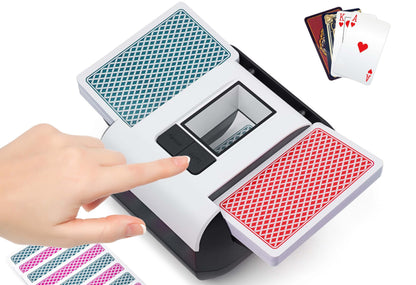 OBLITZON Automatic Card Shuffler 1-2 Decks, Auto & Manual Mode Rechargeable