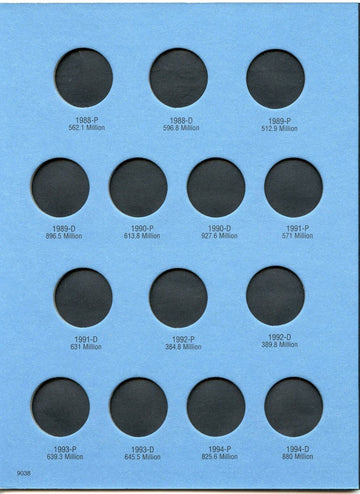 Whitman US Washington Quarter Coin Folder Volume 4 1988 - 1998 #9038