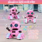 Robot Toys for Boys and Girls, Rechargeable Remote Control Robot with Auto-Demonstration, Light Projection, Dance Moves, Music, and Gesture Sensing