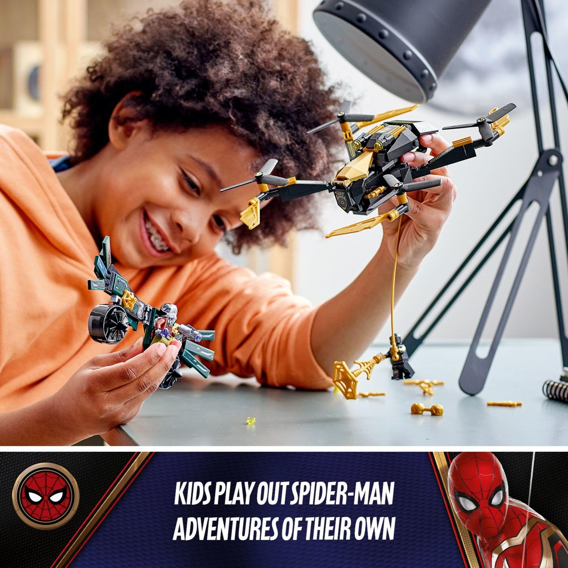 LEGO Marvel Spider-Man’s Drone Duel 76195 Building Kit (198 Pieces)