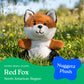 The Petting Zoo Fox Stuffed Animal Plushie, Gifts for Kids, Nuggetz Wildlife Animals, Fox Plush Toy, 6 inches