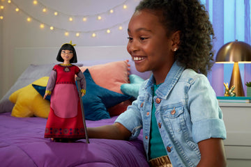 Mattel Disney Wish Toys, Dahlia of Rosas Posable Fashion Doll with Removable Clothes & Accessories, Inspired by the Movie