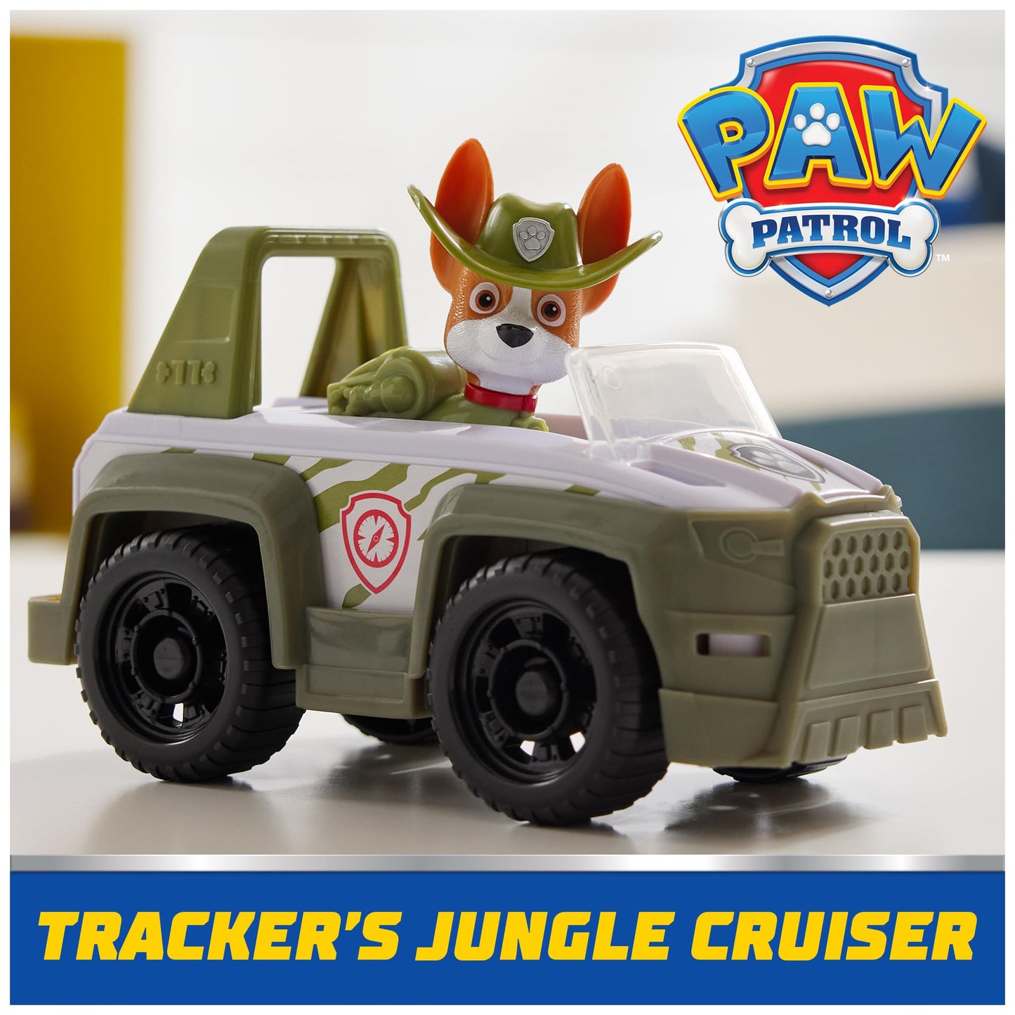 Paw Patrol, Tracker’s Jungle Rescue Vehicle, Toy Truck with Collectible Action Figure, Sustainably Minded Kids Toys for Boys & Girls Ages 3 and Up