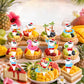 Summer Christmas Cupcake Toppers - 40Pcs