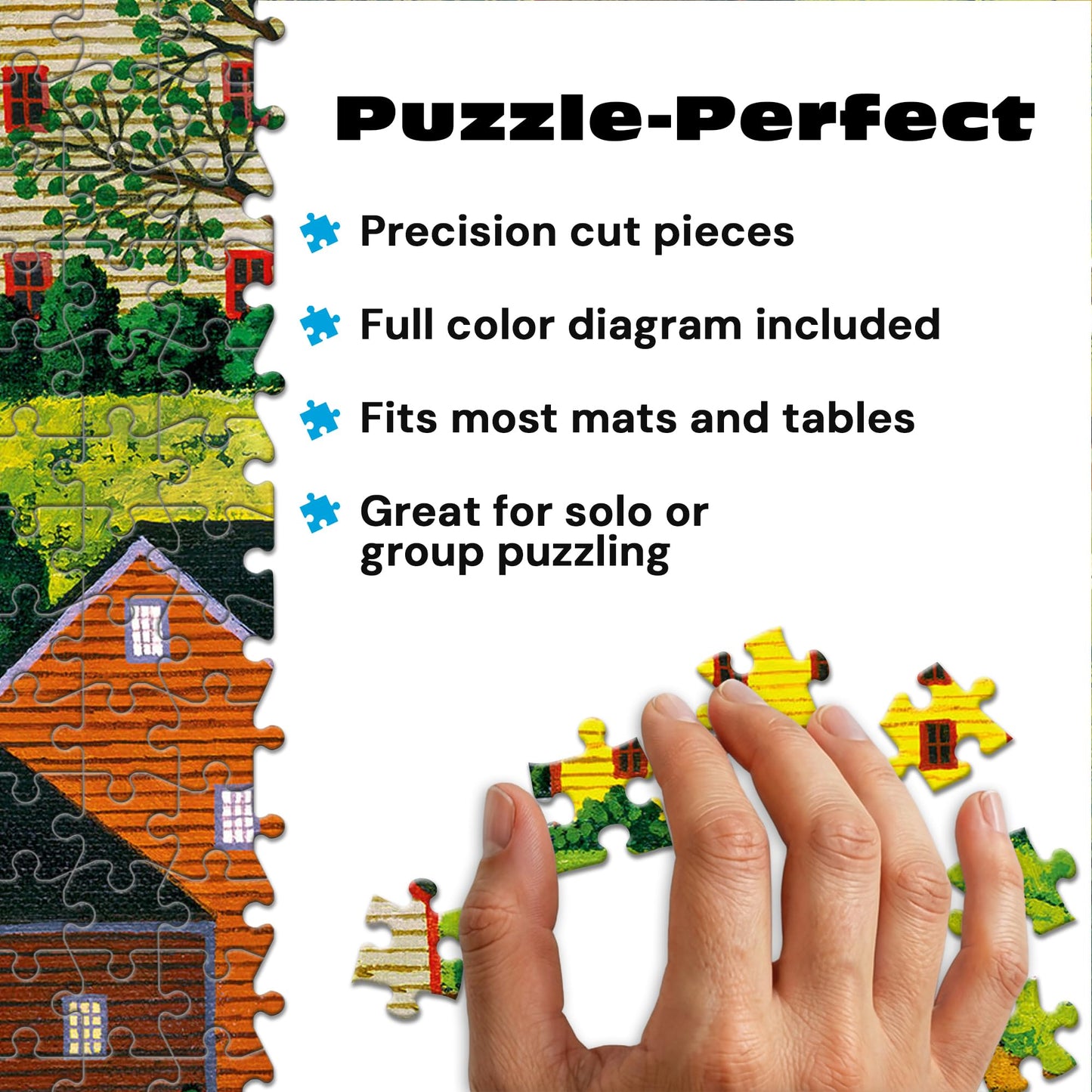 Buffalo Games - Charles Wysocki Hi Neighbor - 300 Large Piece Puzzle Adults