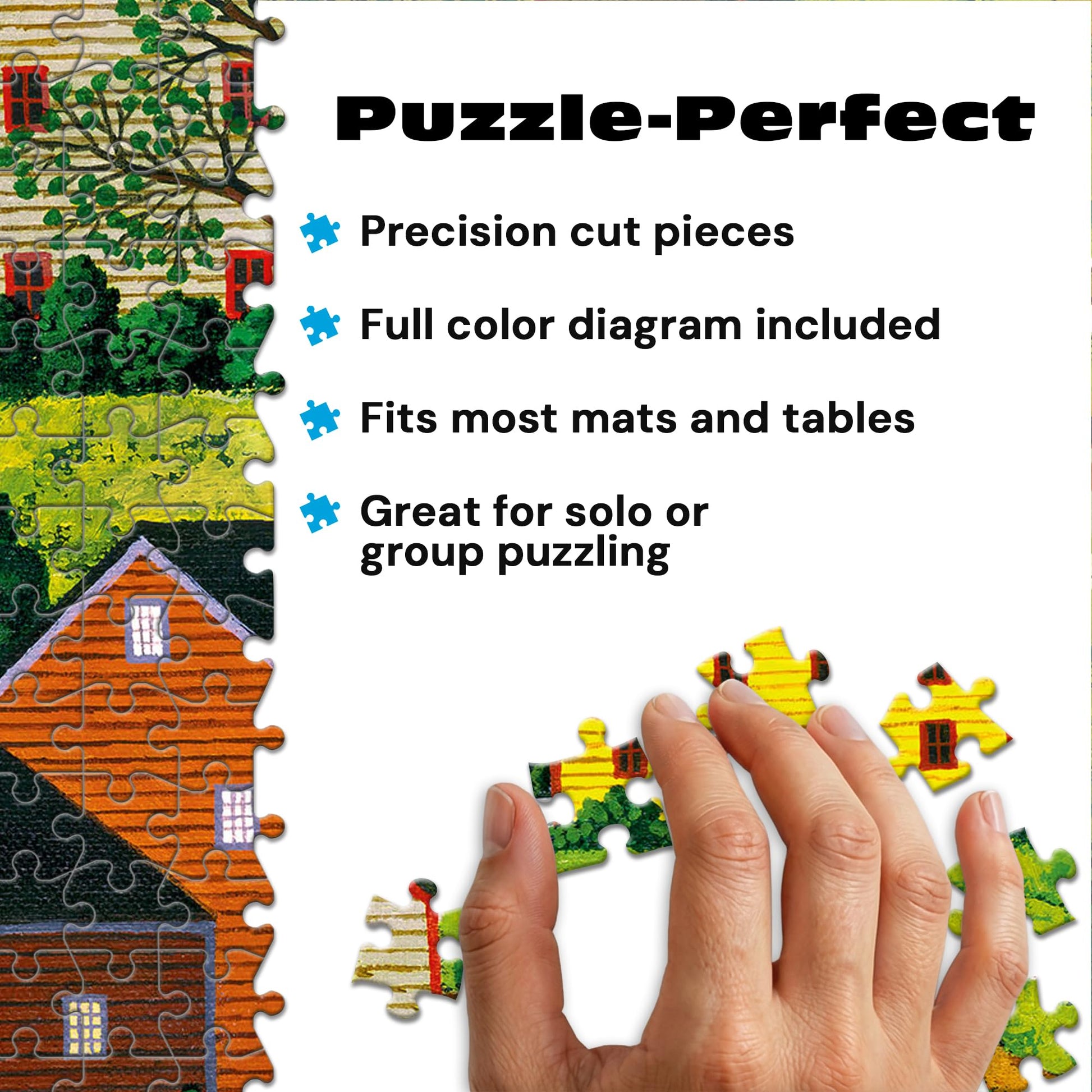 Buffalo Games - Charles Wysocki Hi Neighbor - 300 Large Piece Puzzle Adults